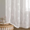 MIULEE Voile Curtains with Eyelets, Panel Curtain for Home, Living