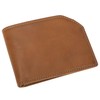 Tony Perotti Italian Leather Slim Front Pocket Bifold Edge Wallet,