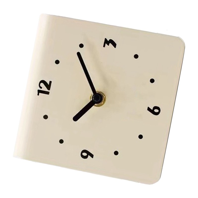 Desktop Clock Simple Modern Quiet Movement Metal Desk Clock Ornament