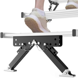 Marudina Heavy-Duty RV Step Stabilizer, Thickened Reinforced Metal for Superior Stability, Foldable and Height Adjustable, Easy Installation for Travel Trailers/5th Wheels/Motorhomes