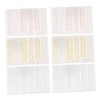 Gatuida 6Sheets Imitation Metal Line Nail Art Stickers DIY Nail