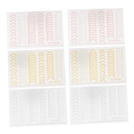 Gatuida 6Sheets Imitation Metal Line Nail Art Stickers DIY Nail Decals for Manicure Durable and Easy to Use for Home and Salon Stylish Design for Creative Nail Art