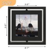 Gdfmsc 4x4 Rotating Picture Frame 2 Pack, Two-sided Viewing Display