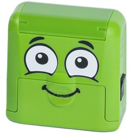 COLOP DIY MARKY - Sello personalizable para niños, para ropa y más, con tinta, 1000 impresiones, para todas las superficies, etiquetas y cinta térmica (verde)