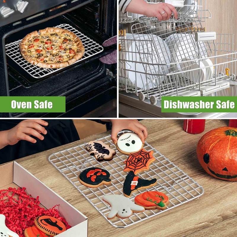 Homikit 2 Pack Cooling Rack Set, 8.7" x 6.3" Stainless