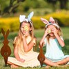 Easter Iron Bunny Adornments Easter Crafts Decorations for Lawn Garden