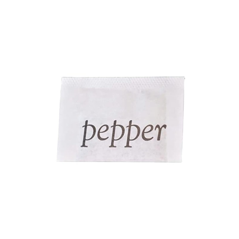 Gourmet Ground Black Pepper and Iodized Salt Single Serve Packets