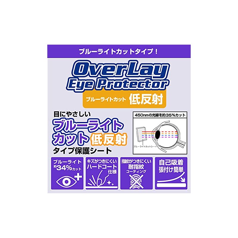 Miyabix ODMTGB1000/12 Eye-Caring Blue Light Cut LCD Protective Film Low