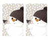 20 Individual Handkerchiefs Christmas Snowman Delighted with Bird 2 Packs of 10 Individual Handkerchiefs Gift