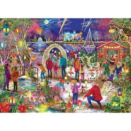 Enchanted Christmas Limited Edition | 1000 Piece Jigsaw Puzzle | Sustainable Jigsaw Puzzle for Adults Gibsons Games B Corp
