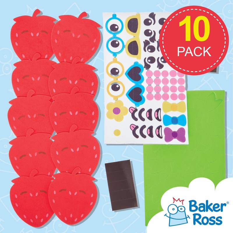 Baker Ross FN175 Strawberry Mix & Match Magnet Sets -
