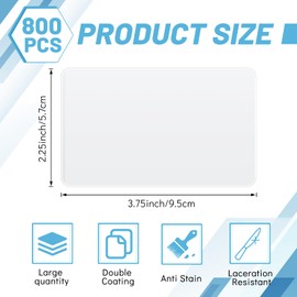 AmazingSpark 800 Pack 5mil 2.25“x3.75" Thermal Laminating Pouches Badge Laminate Pouches Clear Laminated Luggage Tags Printable Laminated Paper Sheet for Business Permits Cards