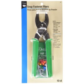 Dritz 16P Snap Fastener Pliers, Size 15 (3/8-Inch) & Size 16 (7/16-Inch), Green