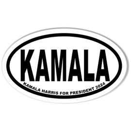 Kamala Harris for President 2024 Oval Bumper Sticker