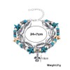 Carufin Turtle Anklet Starfish Turquoise Double Layer Anklets Beaded Shell