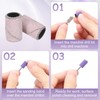 HARFINGTON 100pcs Small Sanding Bands 150 Grit for Nail Drill