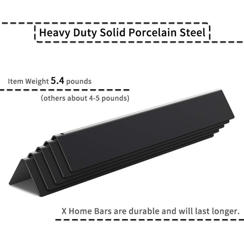 X Home (5) 7636 Flavorizer Bars Replacement for Weber Spirit