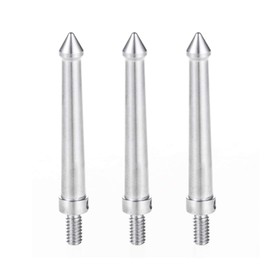 Selens 3Pcs Tripod Foot Long Spikes Stainless Steel Compatible 1/4" Universal for Tripod Monopod Leg Shooting Photography Accessories Equipment Mount Adapter