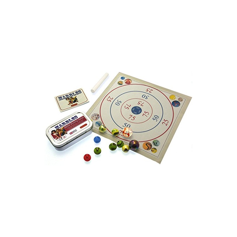 Brimtoy Pocket Marble shooting games. Marbles, mat & book in
