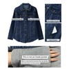 luvamia Jean Jackets For Women Fashion Denim Button Up Shirt