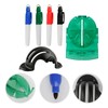 Luckious 6 PCS Golf Ball Marker Line Tool - Transparent