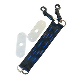 chubuddy Chewy Holder- Black Tether and Natural Strap