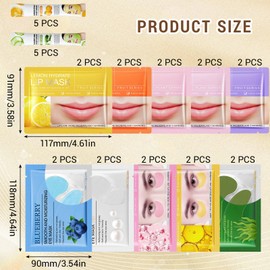 hommova 30 Pack Face Masks Skincare Set, Moisturizing and Hydrating Face Mask for Women Face, Lip, Eyes