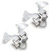 TIBEGOLD Chain Link Fence Butterfly Gate Latch, Galvanized Automatic 2