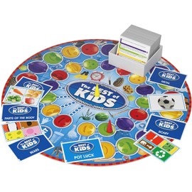 Drumond Park LOGO Best of Kids Board Game - Trivia Game with Kid Friendly Quiz Cards - Fun Family Games for Children and Parents - Kids Party Games to Play in 2 Teams - Kids Games for +7 Year Olds
