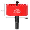 65mm Hole Saw for Wood, HSS Bi-Metal Hole Cutter for