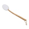 Lotion Applicator EVA Wooden Handle 4 Replaceable Pads Shower Brush
