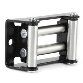 Winch Rope Guide Fairlead Cable Roller, Rope/Cable Fairleader, Metal Material, Worn Winch Cable, Smooth Winding Winch Part, Hole Distance 110mm, Friction Reduction, Damage Resistant
