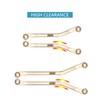 INJORA Brass High Clearance Chassis Links Set for TRX4M Defender