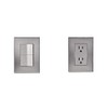 iGoto INOX1014 con 2 apagadores escalera de 1.5 módulos, Acero