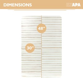 Ilyapa Office Chair Mat for Hardwood Floor, 30" x 48" - PVC Under Desk Chair Mat for Computer Chairs on Harwood, Tile and Carpet Floor - Plastic Floor Protector for Rolling Chair - Linear Design