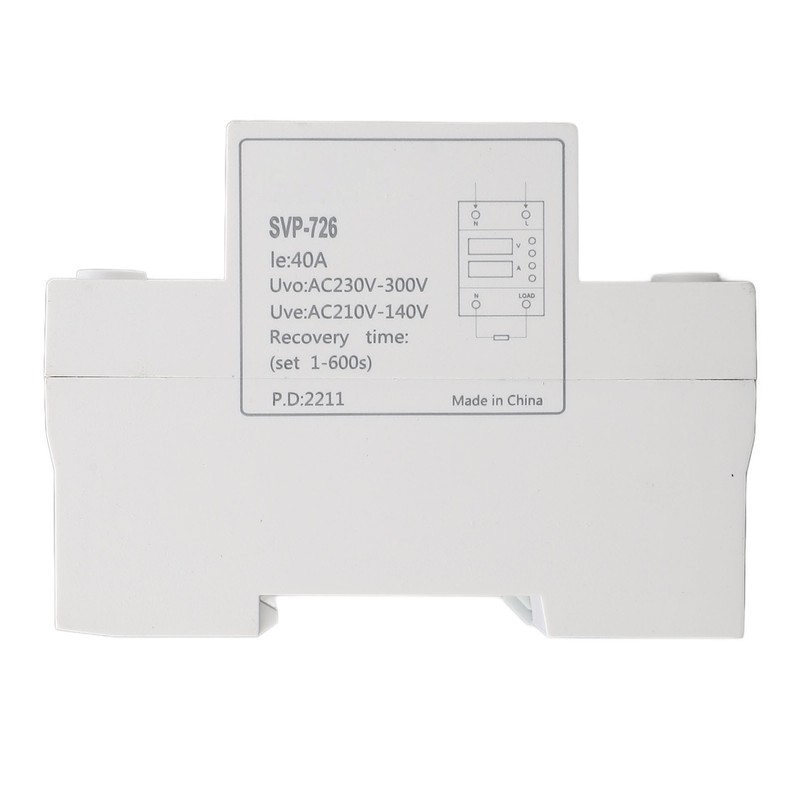 AC220V Over Under Voltage Protector Self Recovery Adjustable Home Leakage