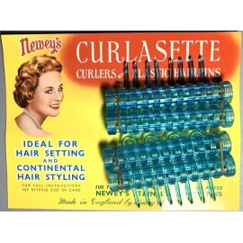 SOLO 1950s Newey's CURLASETTE Curlers for Hair Setting & Continental Hair Styling-NOS