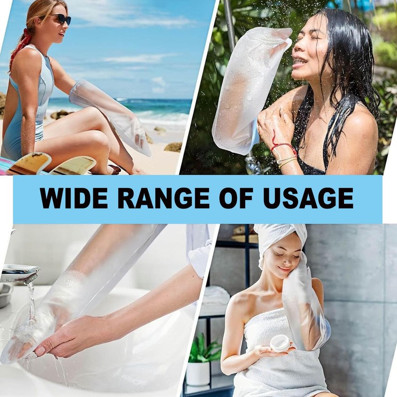 Waterproof Leg & Arm Cast Cover for Shower Reusable, Soft