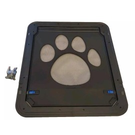 Unbranded Plastic Sliding Door Insert Pet Door 16.5" X 14.5"