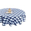 XWZO Checkered 70 Inch Round Tablecloth - Waterproof and Dustproof