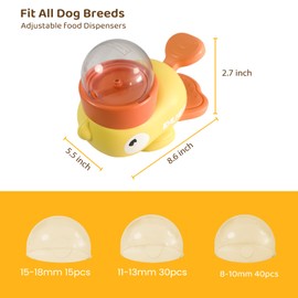 BLIWINPT 2-in-1 Interactive Slow Feeder Dog Enrichment Toys Interactive Dog Toys Perfect for Small to Medium Puppy Duck-Shaped Puzzles Promotes IQ Training, Reduces Bloating