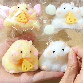 4 Pieces Taba Squishy Toys, Cuddly Toys, Fufu Plush Toys, Chick Squishy Toy, Fidget Squeeze Toy, Adorable for Adults, Stress Relief Novelty for Anxiety Toy for Autism