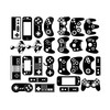 Game Controller Wall Decals- Kids Room Game Art Wall Decals,