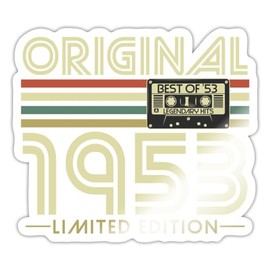 Spreadshirt Original 1953 Limited Edition Sticker, max. 10 x 10 cm, 10 x 10 cm, Weiß glänzend