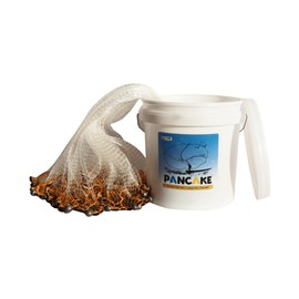 BasicGear Pancake Cast Net, 10ft Radius with 1 inch Mesh, Pure Lead 1.60LB for Freshwater and Saltwater, Professional Grade and Upgraded Material, Throw Style for Bait Trap Fish