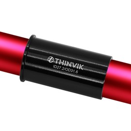 Thinvik 60MM Bike Seat Post Shim 22.2mm, 25.4mm, 27.2mm to 25.4mm,27.2mm,28.6mm,30.4mm,30.8mm,31.6mm Bicycle Seatpost Tube Adapter-31.8mm Shim to 34.9mm