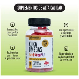 Memoria, Concentración, Dha Omega 3 Para Niños - 60 Gomitas