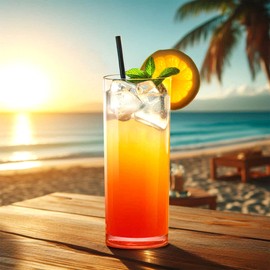 Amazing Abby - Mika - 16-Ounce Plastic Highball Glasses (Set of 4), Plastic Cocktail Glasses, Reusable, BPA-Free, Shatter-Proof, Dishwasher-Safe, Perfect for Poolside, Outdoors, Camping, and More