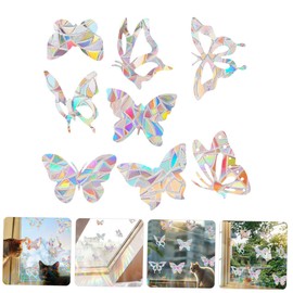 ULTECHNOVO 6pcs Bird Collision Window Stickers Removable Reusable Decorative Decals for Indoor Windows Charming DIY Adornments for Home Office Easy to Apply Static Clings