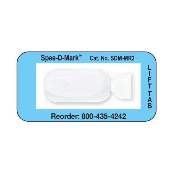 Spee-D-Mark SDM-MR2 MRI Skin Marker Radiolucent, 0.75" Size (Box of